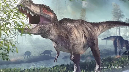Tyrannosaurus Rex Comes to Life in Live2D Animation – AI Generated Video | Hailuo AI