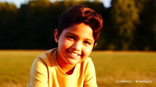 Boy's Joyful Day: From Laughter to Creation – AI Generated Video | Hailuo AI