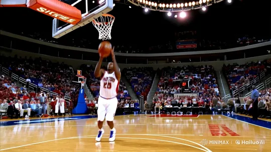 Gary Payton's Powerful Dunk Showcases Athleticism and Grace – AI Generated Video | Hailuo AI