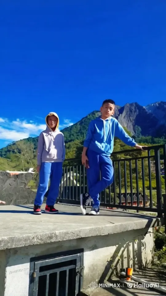 Kungfu Fight in Live2D with Mountainous Backdrop – AI Generated Video | Hailuo AI