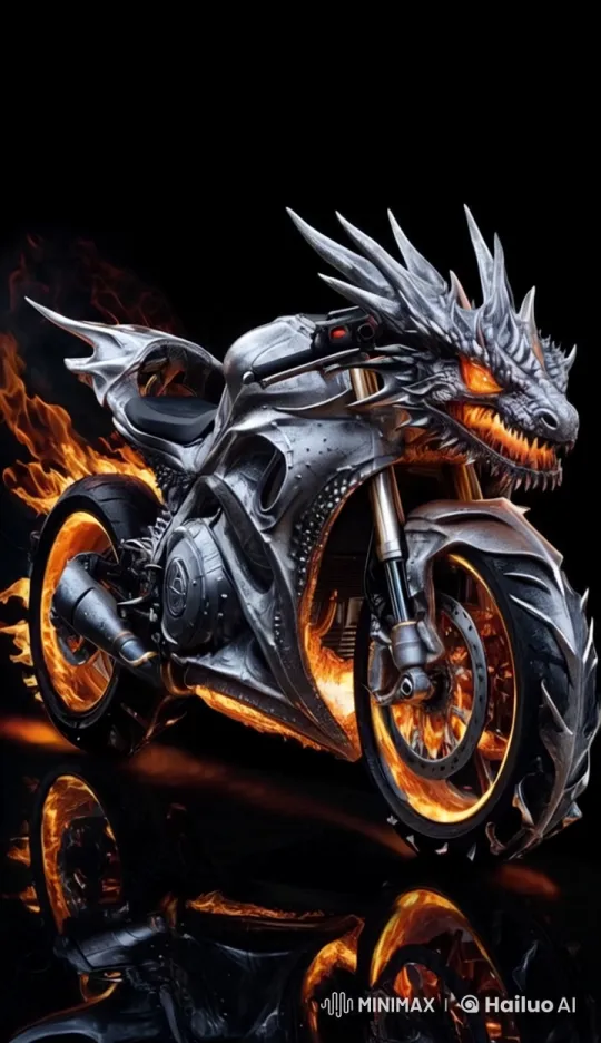 Futuristic City Chase: Dragon Bike vs. Human Pursuers – AI Generated Video | Hailuo AI