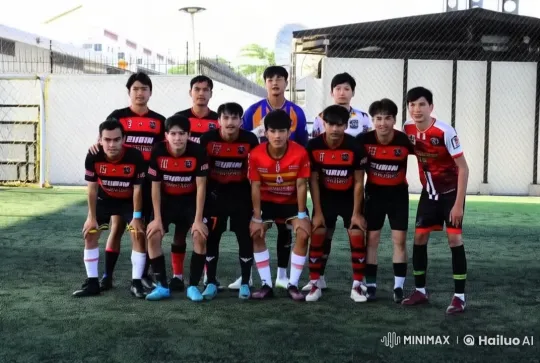 Soccer Players Perform Energetic Martial Arts Routine – AI Generated Video | Hailuo AI