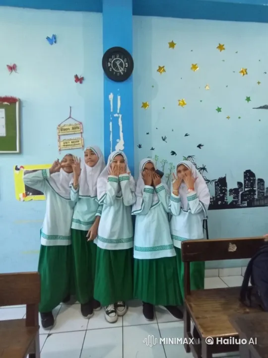 Young Girls Practicing Martial Arts in a Classroom Setting – AI Generated Video | Hailuo AI