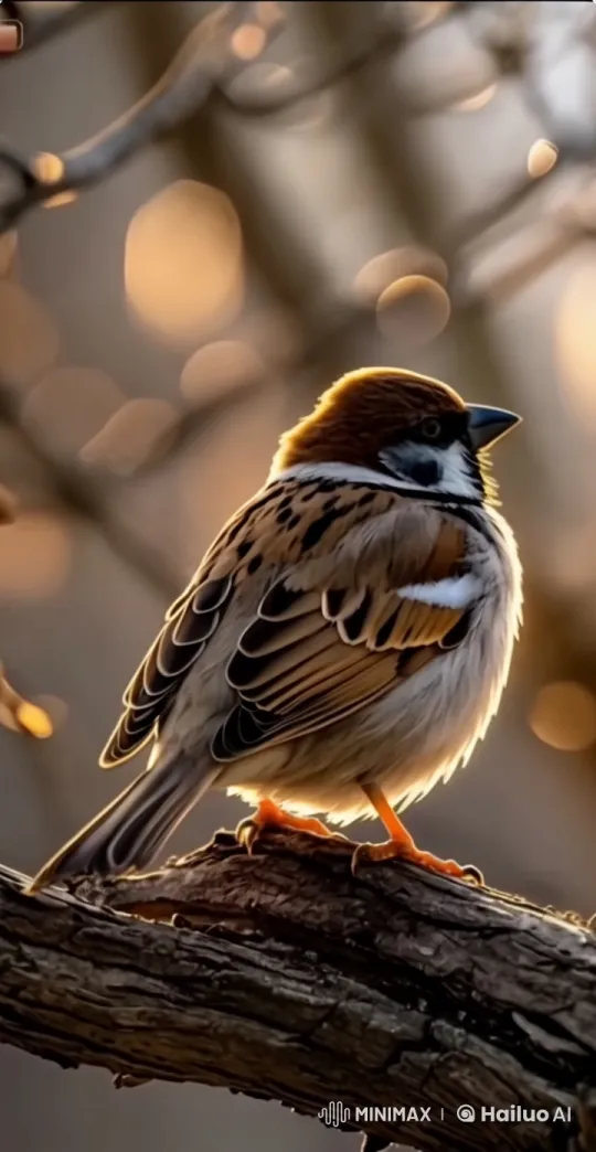 Peaceful Forest Scene: Subtle Bird Movements and Ambient Sounds – AI Generated Video | Hailuo AI