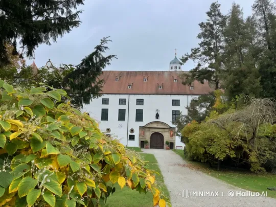 Tranquil Historic Building Amidst Animated Greenery – AI Generated Video | Hailuo AI