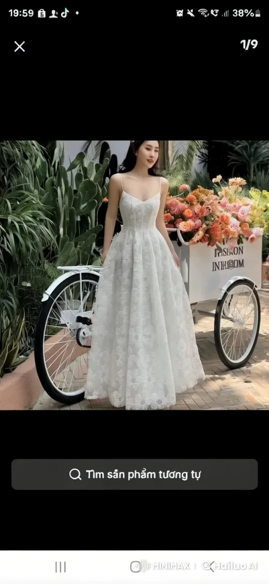 Elegant Woman in Flowery Garden with Live2D Animation – AI Generated Video | Hailuo AI