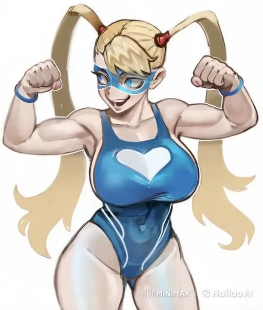 Muscular Woman Poses in Form-Fitting Swimsuit – AI Generated Video | Hailuo AI