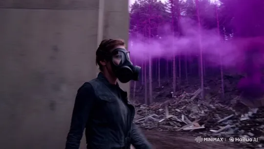 Post-Apocalyptic Woman Nostalgically Explores Ruined Forest and Cinema – AI Generated Video | Hailuo AI