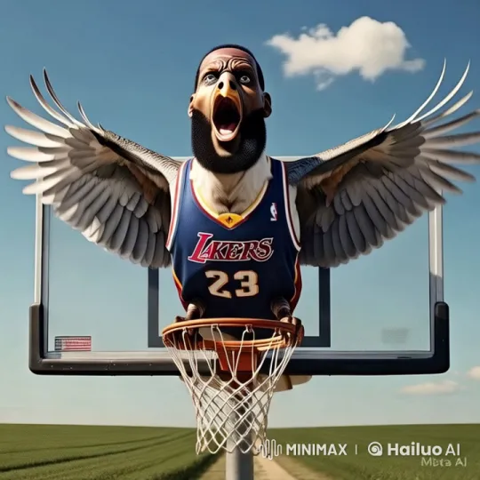 Eagle in Lakers Jersey Cries as Trump Appears – AI Generated Video | Hailuo AI