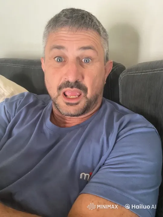 Man's Emotional Shift from Relaxation to Tears by Playful Dog – AI Generated Video | Hailuo AI