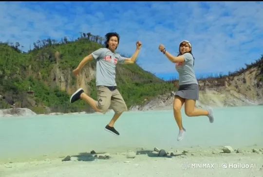 Vibrant Live2D Animation of Playful Kungfu by Two Jumping Figures – AI Generated Video | Hailuo AI