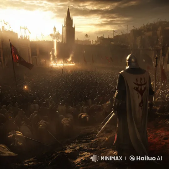 Cinematic Crusades: Saladin vs. King Baldwin IV's Epic Battle – AI Generated Video | Hailuo AI