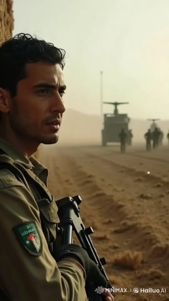 Desert soldier with realistic motions in Live2D scene – AI Generated Video | Hailuo AI