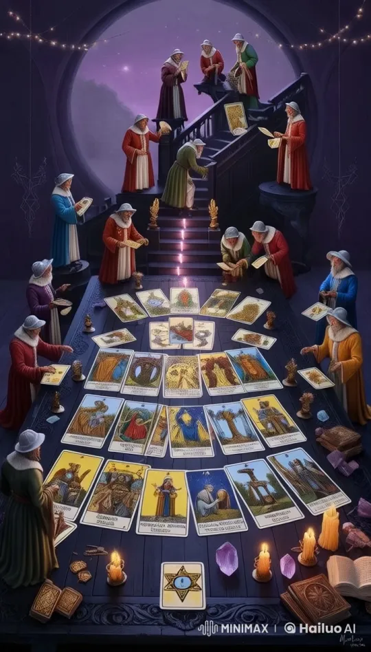 Mystical Tarot Reading Ritual in Live2D Animation – AI Generated Video | Hailuo AI