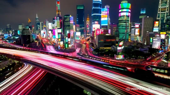 Tokyo Nightscapes: Dynamic City Lights Timelapse – AI Generated Video | Hailuo AI