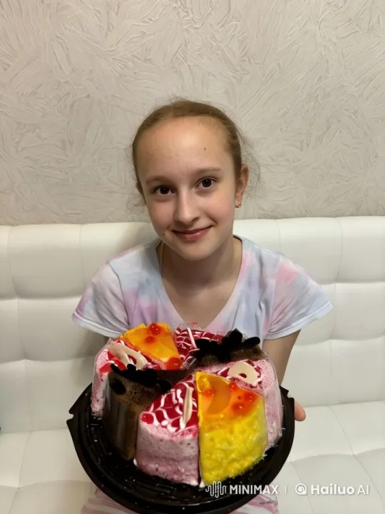 Young Girl Enjoying Tea and Cakes in Serene Animation – AI Generated Video | Hailuo AI
