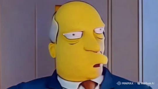 The Simpsons: Office Scene with Angry Lead and Reactions – AI Generated Video | Hailuo AI