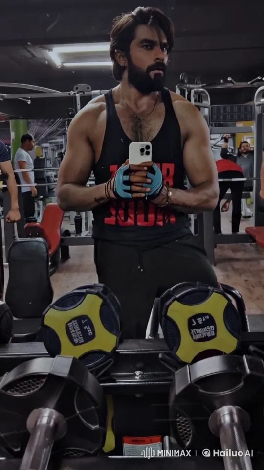 Fitness Transformation: Live2D Gym Mirror Reveal – AI Generated Video | Hailuo AI