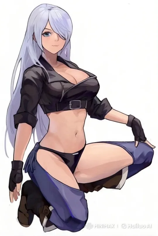 Seductive Character Pose in Live2D Animation – AI Generated Video | Hailuo AI
