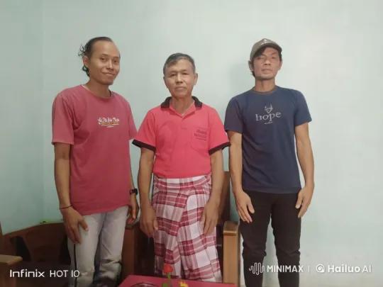 Live2D Video: Three Men in Playful Mock Fight – AI Generated Video | Hailuo AI