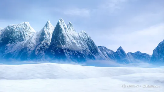 Regal Monkey Beast in Majestic Snowy Mountains – AI Generated Video | Hailuo AI