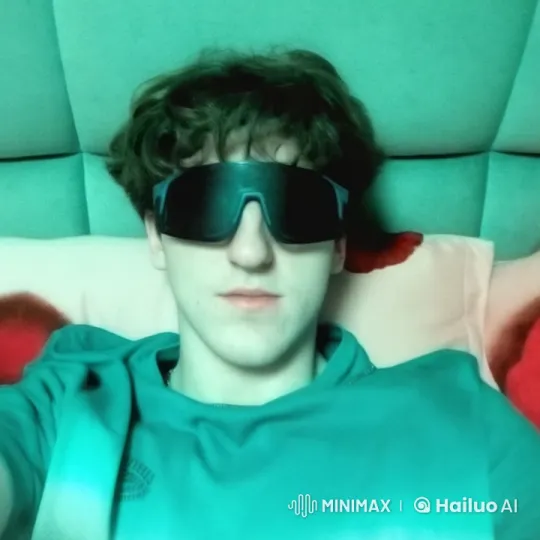 Young Man Relaxing on Bed with Charm – AI Generated Video | Hailuo AI