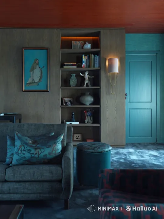 A Day in 1943: Nostalgia Amidst War in a Modest Living Room – AI Generated Video | Hailuo AI