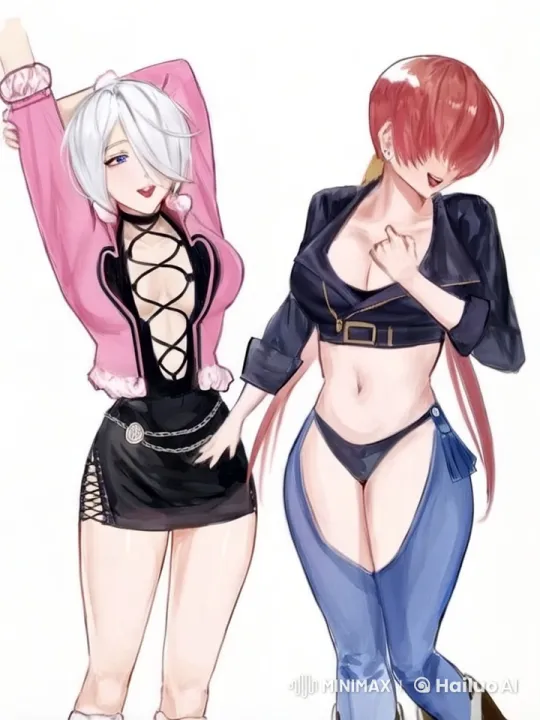 Live2D Animation: Sexy Female Characters in Seductive Poses – AI Generated Video | Hailuo AI