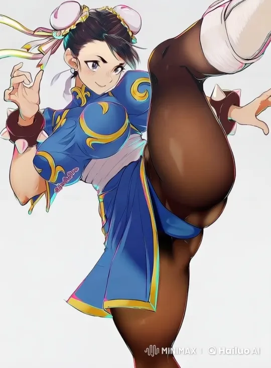 Dynamic Sexy Pose: Live2D Female Character in Traditional Outfit – AI Generated Video | Hailuo AI