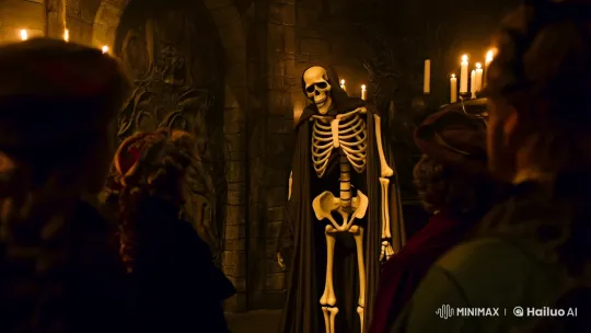 Jessica Rabbit Unmasks as Skeleton Ghost in Surreal Revelation – AI Generated Video | Hailuo AI