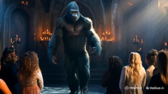 Gorilla Ghost Revelation: Amanda Cerny's Dramatic Transformation – AI Generated Video | Hailuo AI