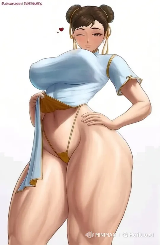 Seductive Pose of Curvy Woman in Live2D Animation – AI Generated Video | Hailuo AI