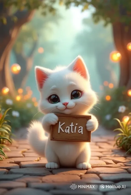 Whimsical Kitten "Katia" Strolls Through Enchanted Path – AI Generated Video | Hailuo AI