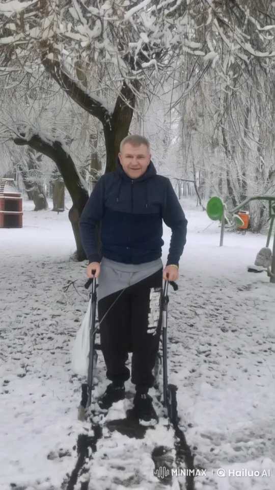 Snowy Park: Person Transforms into Futuristic Car – AI Generated Video | Hailuo AI