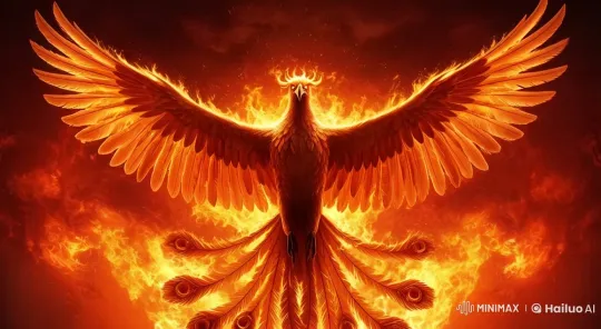 Majestic Phoenix Soars in Live2D Animated Inferno – AI Generated Video | Hailuo AI