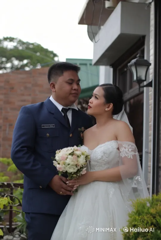 Wedding Attire Kung Fu Couple Display Advanced Skills – AI Generated Video | Hailuo AI