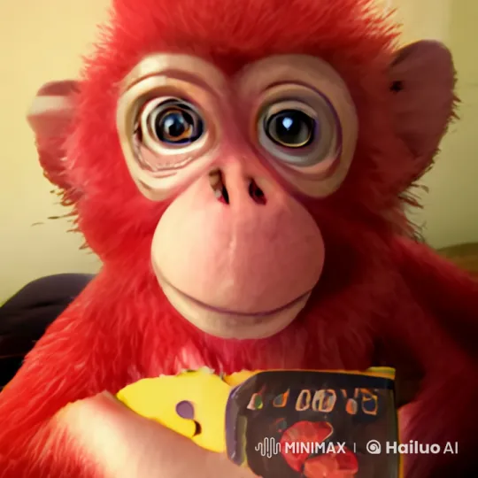 Red Monkey Chaos and Dance in Messy House – AI Generated Video | Hailuo AI