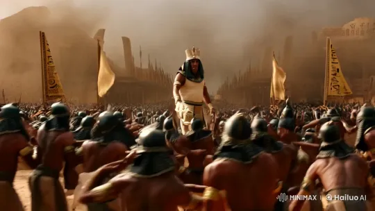 Epic Battle: Pharaoh Narmer Unifies Egypt – AI Generated Video | Hailuo AI