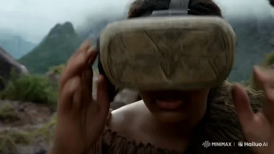 Prehistoric Human Experiences VR in Stone Age Setting – AI Generated Video | Hailuo AI