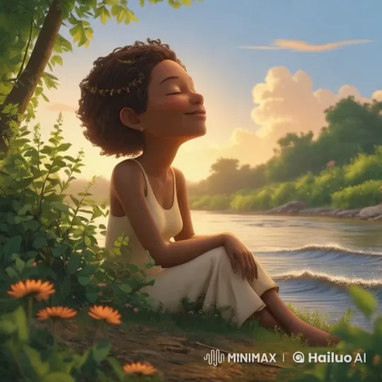 Thoughtful Youth by River at Golden Hour - Live2D Animation – AI Generated Video | Hailuo AI