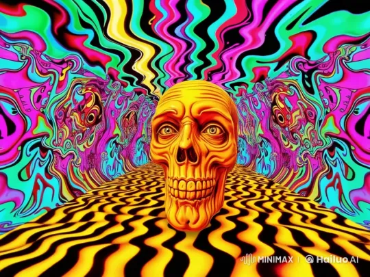 Pee-wee Herman in a Psychedelic, Transforming Live2D World – AI Generated Video | Hailuo AI