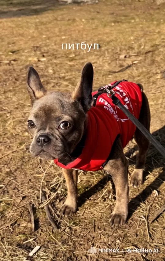 Pitbull Puppy Playfully Runs on Sandy Terrain – AI Generated Video | Hailuo AI
