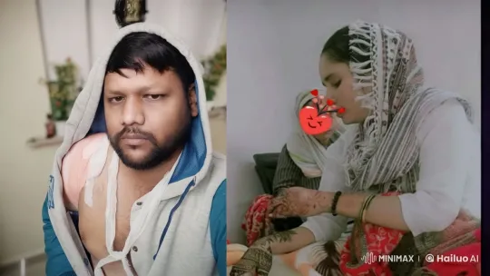 Two Individuals in Cultural Attire Sharing an Intimate Kiss – AI Generated Video | Hailuo AI