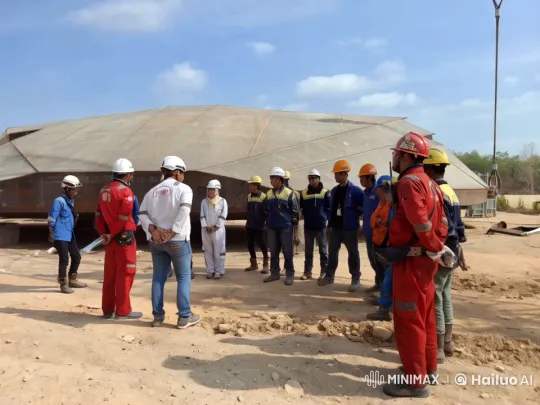 Construction Workers Dance at Site in Live2D Animation – AI Generated Video | Hailuo AI