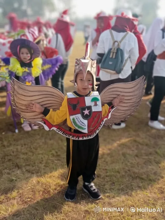 Child in Traditional Costume Performs Kungfu in Festive Setting – AI Generated Video | Hailuo AI