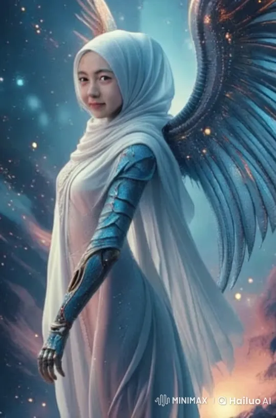 Angel Glides Over Cityscape in Celestial Elegance – AI Generated Video | Hailuo AI