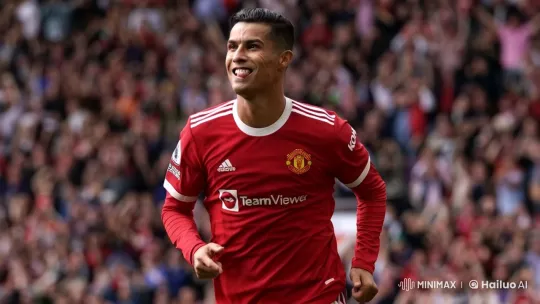 Dynamic Run: Manchester United Player's Nostalgic Sprint – AI Generated Video | Hailuo AI