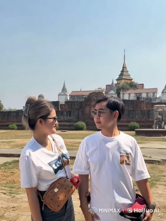Kungfu Duo Perform Dynamic Fight in Front of Ancient Temple – AI Generated Video | Hailuo AI