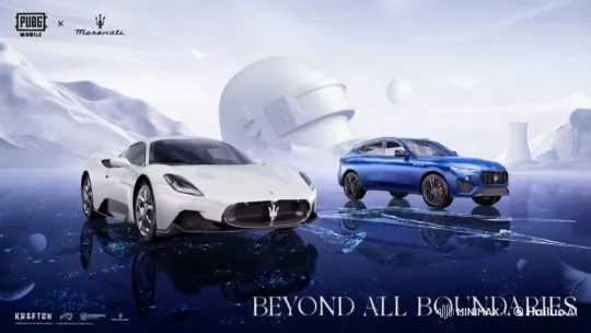 Maserati Meets PUBG Mobile in Futuristic Winter Scene – AI Generated Video | Hailuo AI