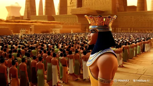 Pharaoh Den's Sed Festival: Grandeur and Tradition Celebrated – AI Generated Video | Hailuo AI